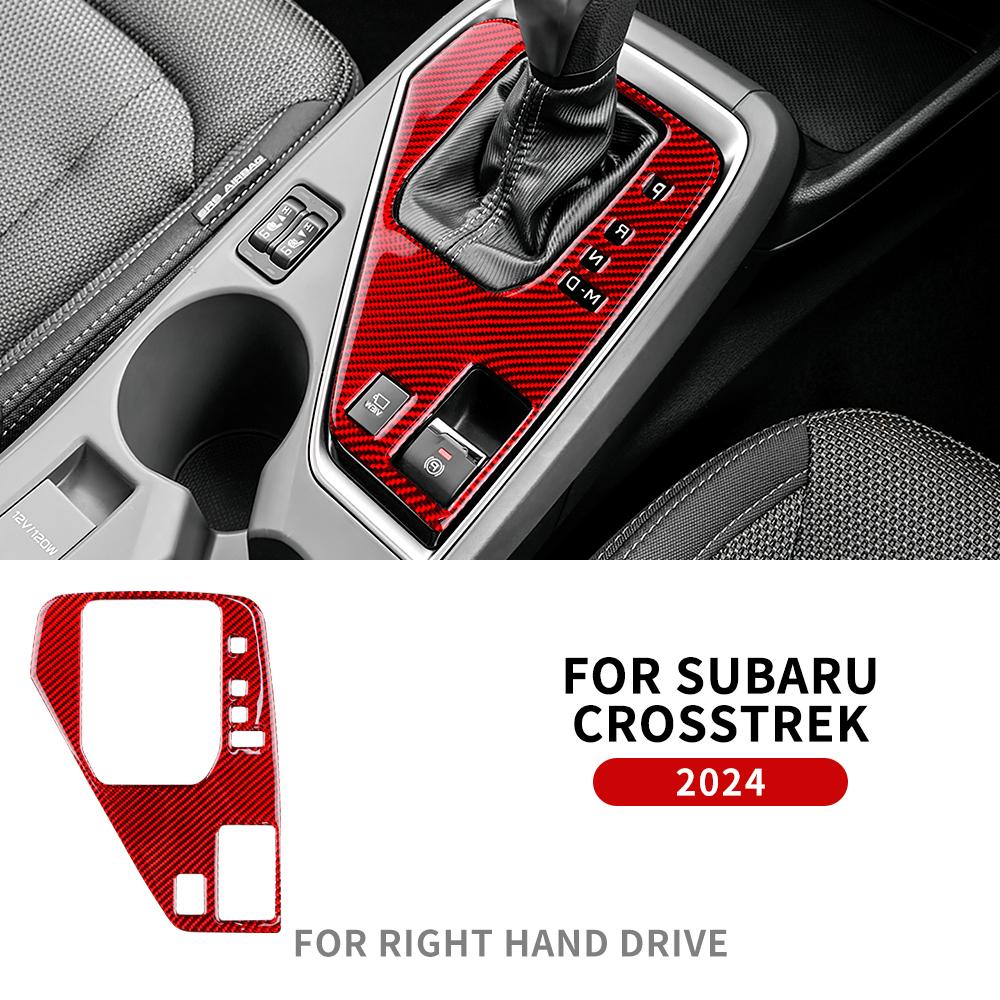 Наклейка из настоящего мягкого углеродного волокна для Subaru Crosstrek 2025 для Impreza 2025 Накладка на панель управления чашкой RHD LHD Внутренняя отделка