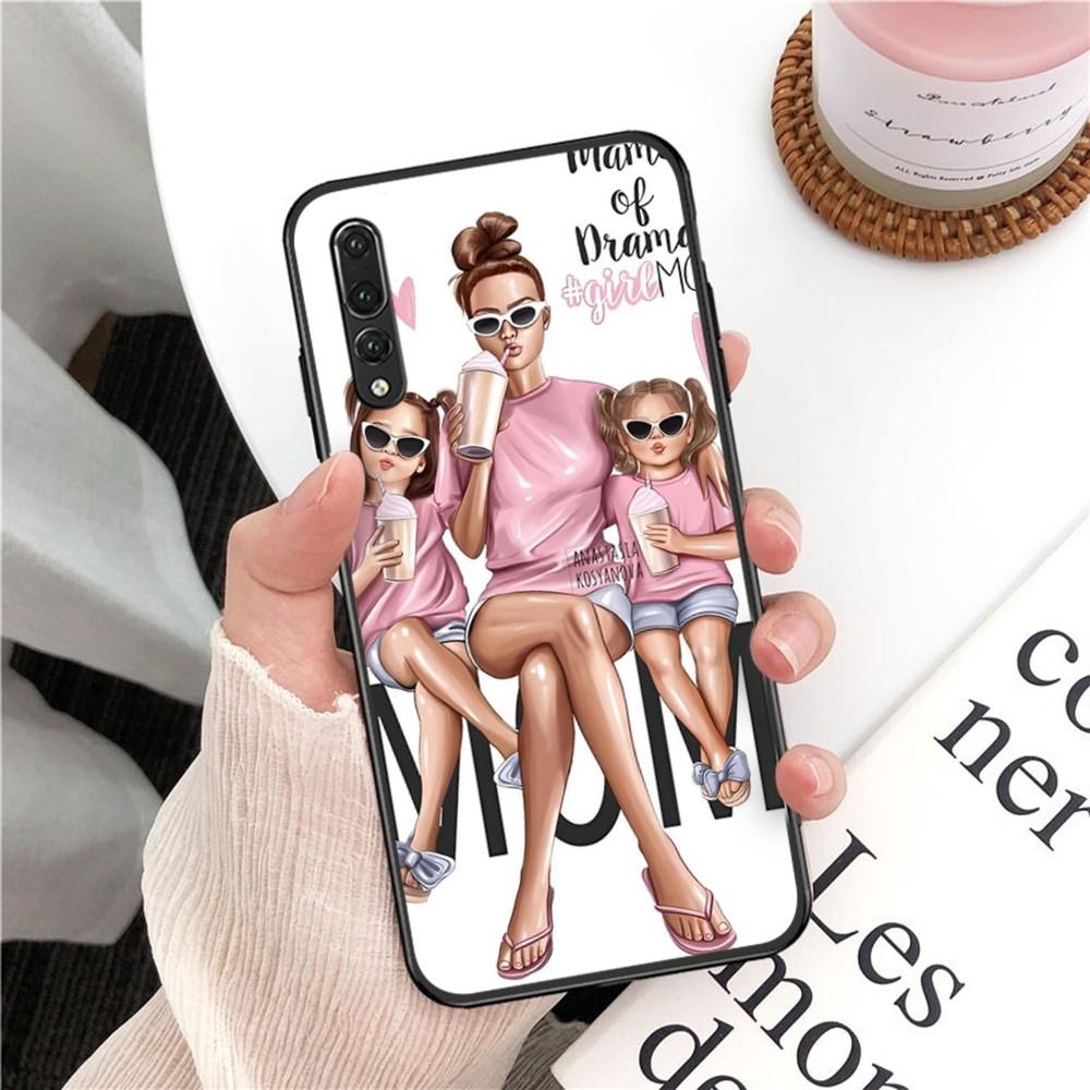 Super Mom MaMa Fundas Phone Case For Huawei P 8 9 10 20 30 40 50 Pro Lite Psmart Honor 10 Lite 70 Mate 20lite