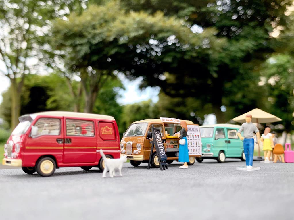 Geocolle 64 Car Snap 07a Cafe Painted Partially Assembled Diecast Completed Mini Car Set 317579 1/64# ABS/PVC Dolls/Accessories &