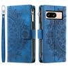 For Google Pixel 9/Pixel 9 Pro PU Leather Case Mandala Flower Pattern Phone Cover Wallet