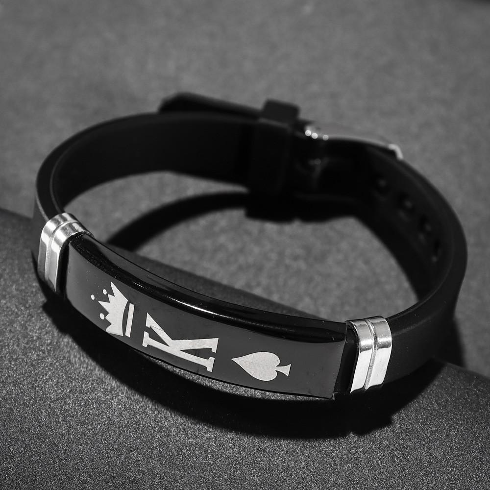 Popular Temperament Punk Retro Men's and Women's Fashion All-in-one Leather Bracelet Hollowed-out Floral Leather Bracelet