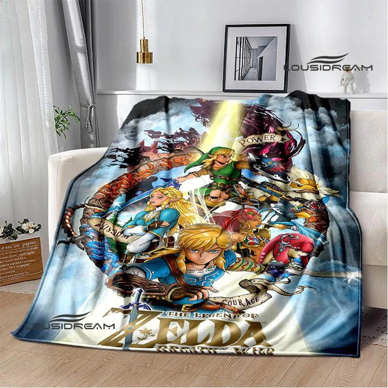 3D Z-Zeldas Cartoon blanket Warm Flannel blankets Soft and comfortable blanket Home Travel Blankets bed linings Birthday Gift