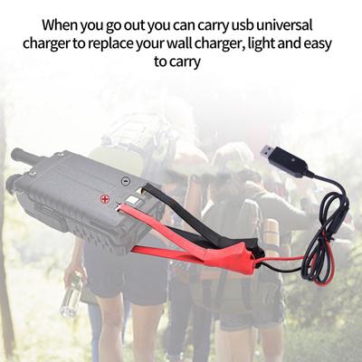 USB-кабель для зарядки UV-5R UV-82 BF-888S TYT-Retevis двухсторонняя радиостанция приемопередатчика Зажим для зарядки с индикаторной лампой