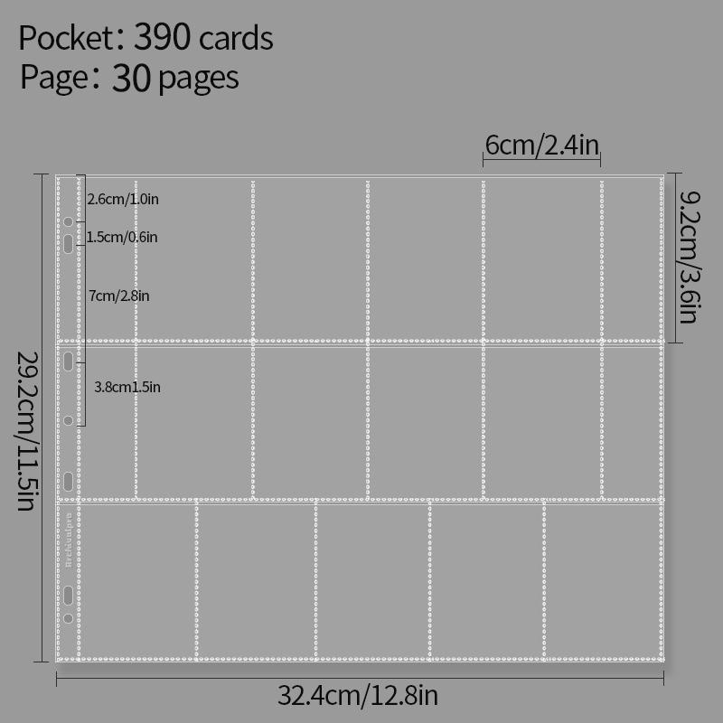 5-15 Grid Binder Photocard Holder 10-90pcs Inner Page Large Capacity Photo Album Idol Card Collect Book Poka Cards Binder Album