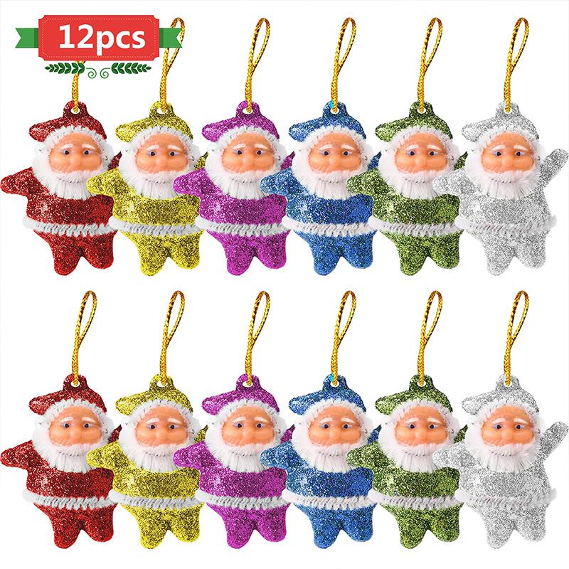 Рождественские украшения для елки, 6/12 шт.