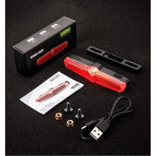 Умный задний багажник со стоп-сигналом для велосипеда, алюминиевый сплав, USB-зарядка
