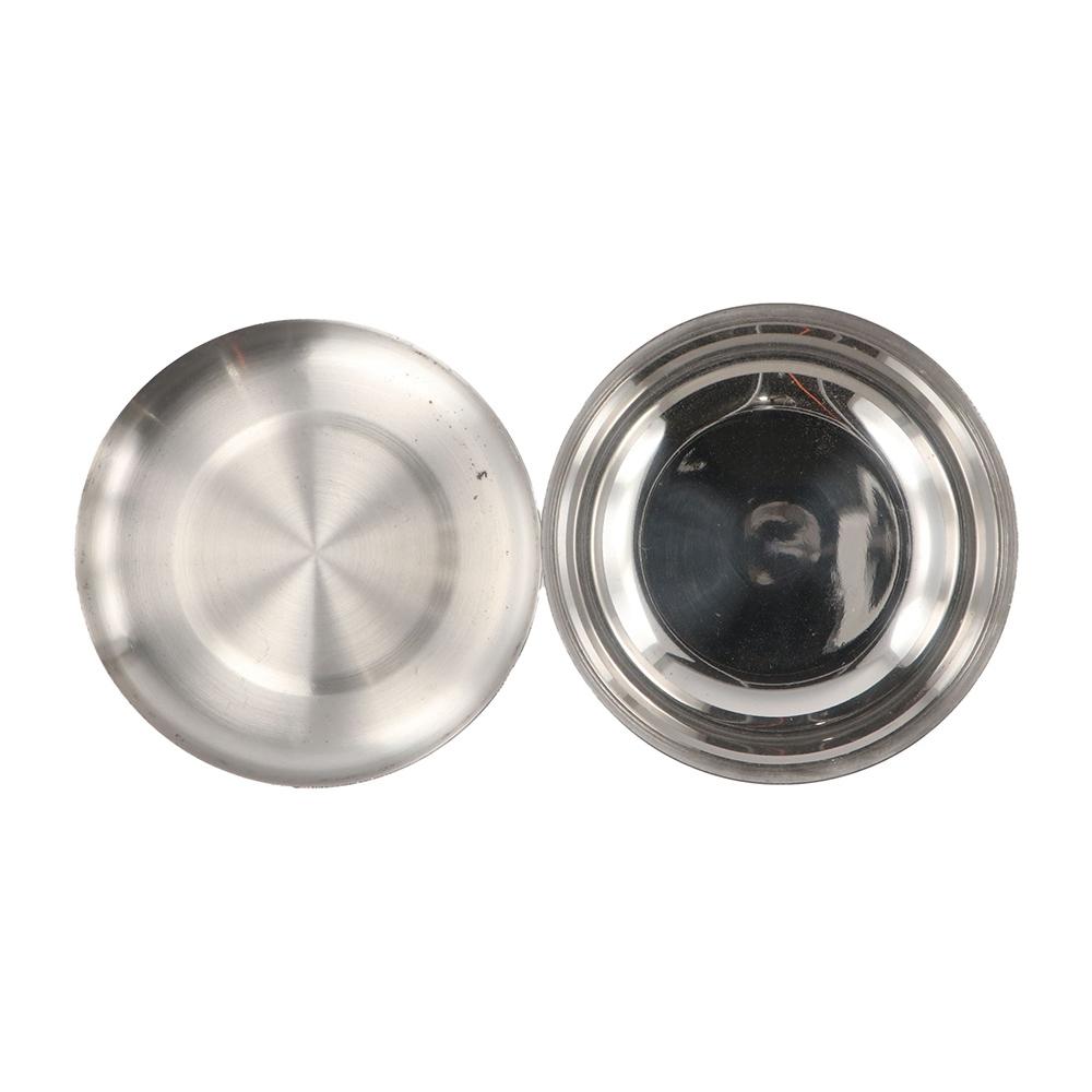 With Lid Korean Stainless Steel Bowl Single Layer Children Bowl Rice Bowl  Cream Foam