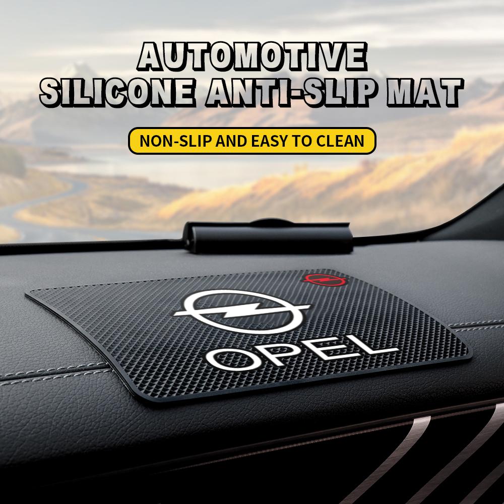 W11/2Pcs Silicone Car Dashboard Non-Slip Mat Phone Holder Anti-skid Pad For Opel Astra H Mokka Zafira Corsa Vectra /Car Valve Cap