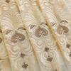 European Luxury Atmospheric Embroidery Window Curtain Living Room Balcony Bedroom Partition Sunshade Villa Curtain