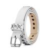 PU Leather Belt Hollow Out Thin Belt Fashion Waistband  Decor Accessories