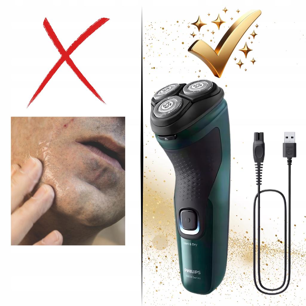 Philips Skin Protect X3002/00 Wet & Dry Shaver 1 Pc