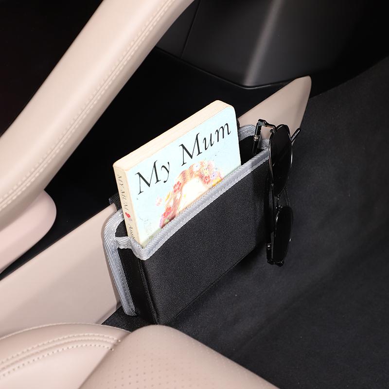 Для Porsche Taycan-2022 Серая автомобильная консоль, боковая подвесная сумка, сумки для хранения телефонов, многофункциональная сумка для хранения, автомобильные аксессуары