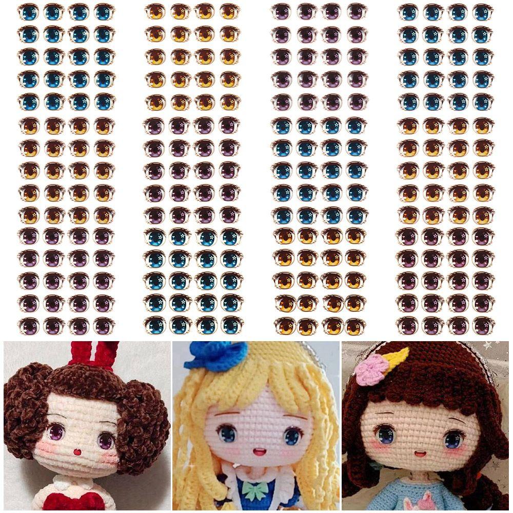 Игрушки Сделай сам Аксессуары для кукол Наклейки для лица с органами Мультяшные наклейки для глаз Глиняные наклейки Любовь Милая наклейка