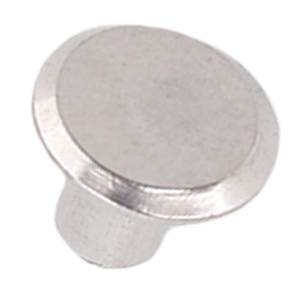 100 Pair 0.16x0.2x0.33in Rivet Stud Set Round Flat Head Stainless Steel Rivet and Screw Kit for