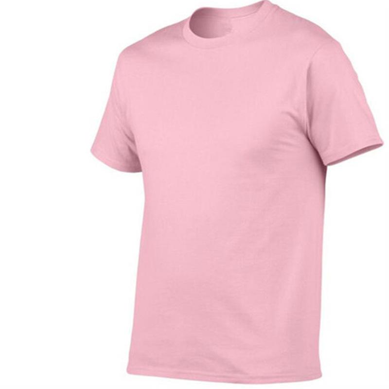 Футболка унисекс летняя хлопковая с коротким рукавом, с круглым вырезом, облегающая спортивная футболка больших размеров, однотонная рекламная рубашка