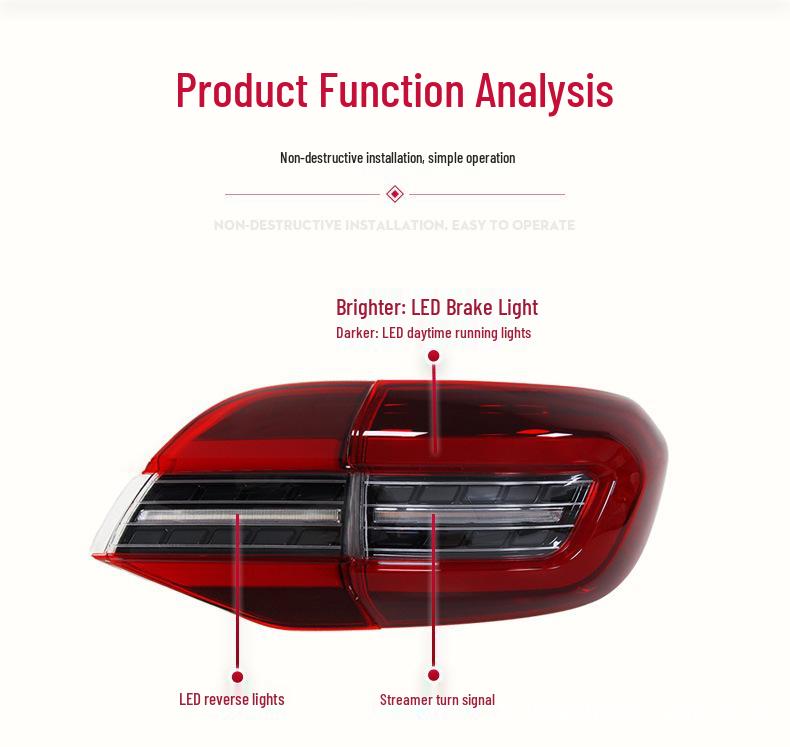 15-20 Задний фонарь Everest LED направляющий с тормозом, ДХО, последовательным указателем поворота