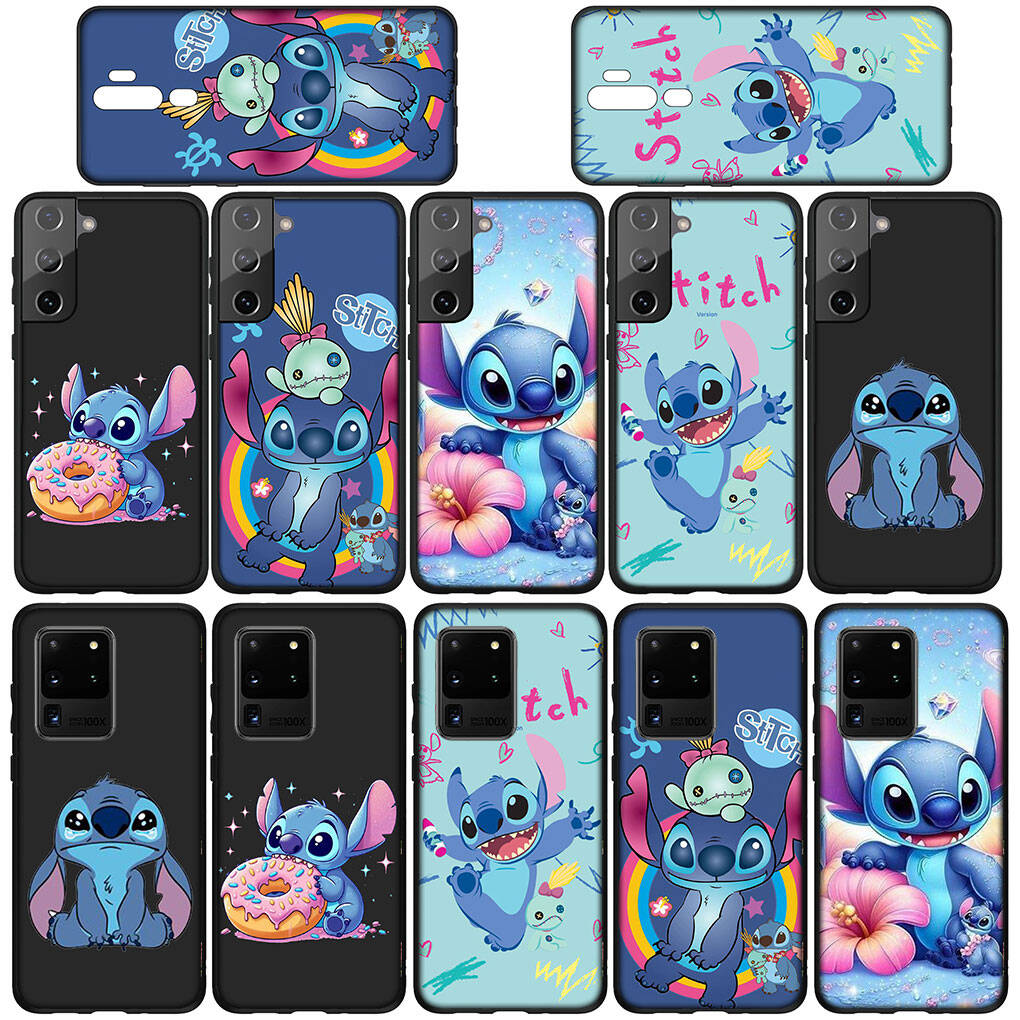 Phone Case for Samsung Galaxy S25 S23 S22 S21 S24 Ultra FE A05 A06 A15 A16 A36 A37 A35 A54 A55 A56 A57 A25 A26 A53 A17 Cartoon Lilo Cute Stitch Cover