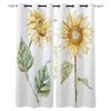 Подсолнух Акварель Белые Затемняющие Шторы Для Гостиной Оконные Шторы Для Спальни Кухонные Шторы Драпировки Жалюзи