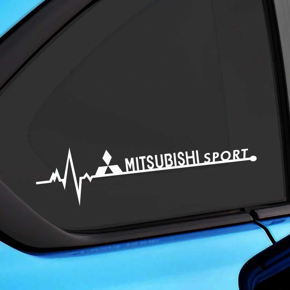 vhcp9 2PCS Creative Car Side Window Decor Stickers For Mitsubishi Asx L200 Mirage Pajero Attrage Xpander Lancer Outlander Accessories