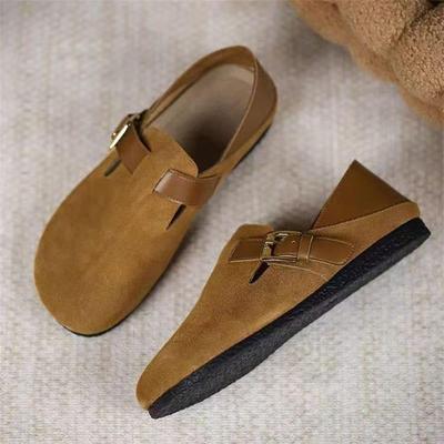 Ретро слово с туфлями Мэри Джейн, женская обувь 2025, новый нишевый дизайн, нежная и универсальная, два способа носки, туфли Doudou