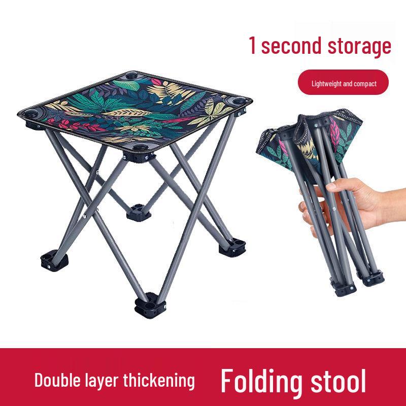 Складной уличный стул: Портативный телескопический стул для кемпинга, рыбалки, пикников, рисования и уличных торговцев