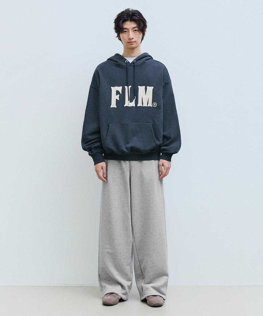 Худи с логотипом Flm Stitch - Черный