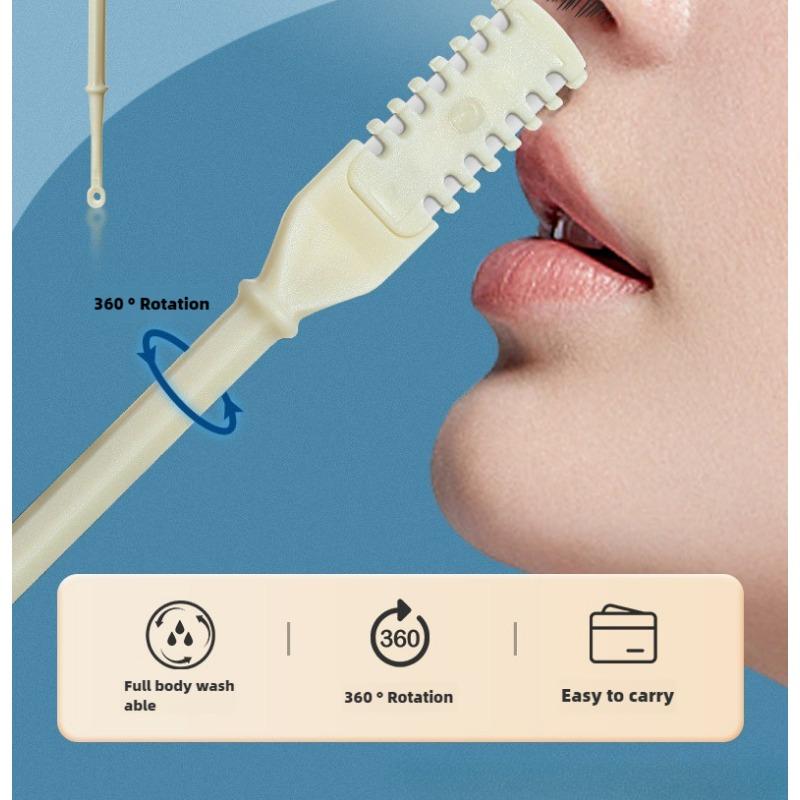 Бритва для удаления волос в носу Ручная очистка Специальный набор для бритья Мужской и женский инструмент для стрижки ноздрей с защитой от царапин Двойная головка