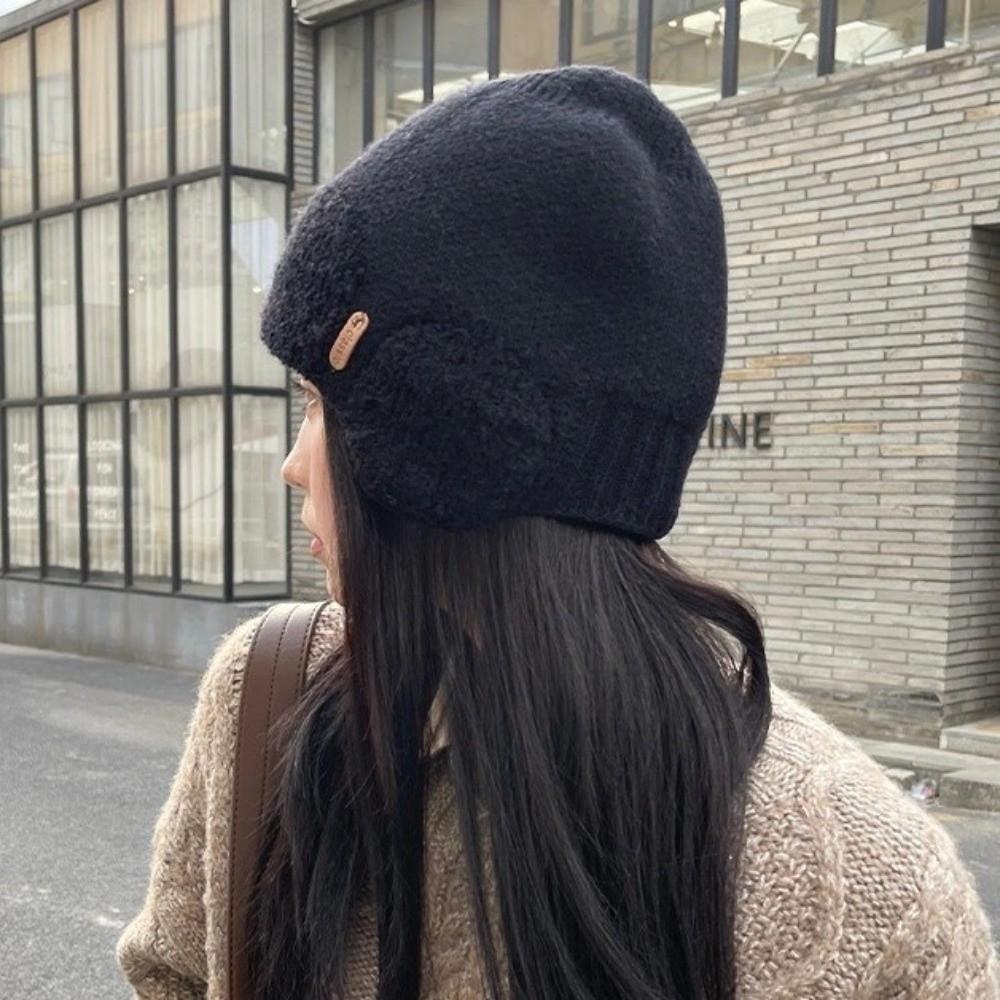 Warm Earflap Hat Windproof Windproof Hat New Knitted Beanie Hat Unisex