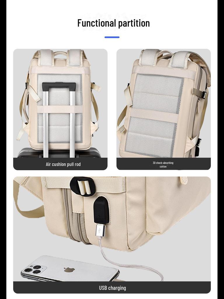 Водонепроницаемый модный рюкзак для путешествий большой вместимости для мужчин и женщин - универсальная сумка через плечо и сумка для компьютера