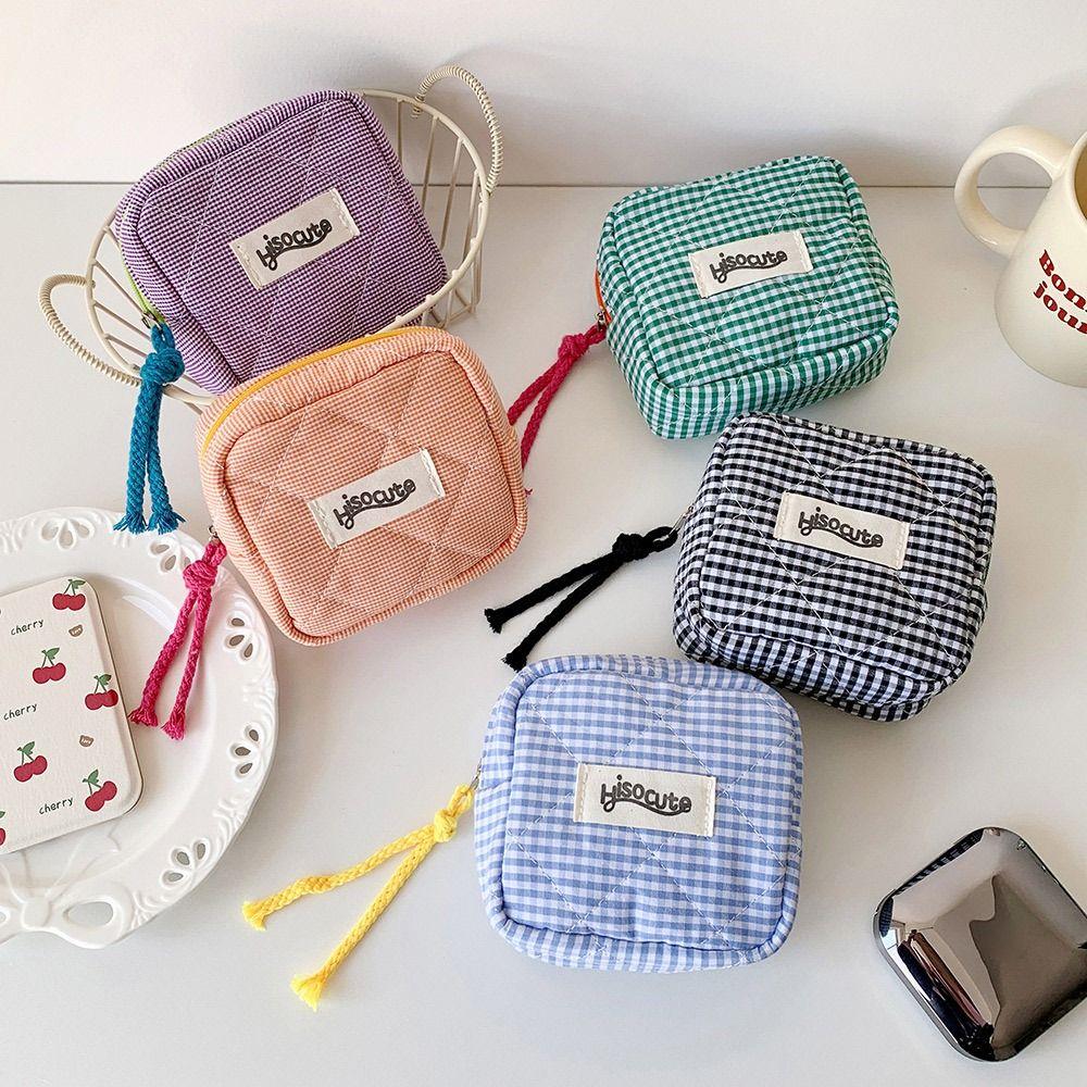 Large Capacity Coin Purse with Zipper Small Item Bag Mini Organizer Pouch Bag Gift