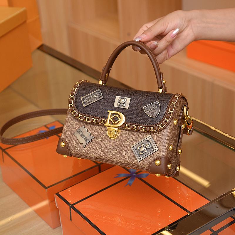 Женская премиальная ретро-роскошная сумка кроссбоди - Европейский и американский стиль, высококлассный значок, маленькая сумка-бестселлер