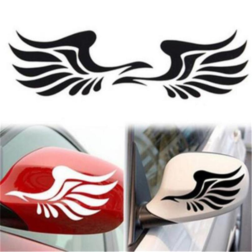 1 Pair Rearview Mirror Wing Car Stickers Reflective Car Stickers