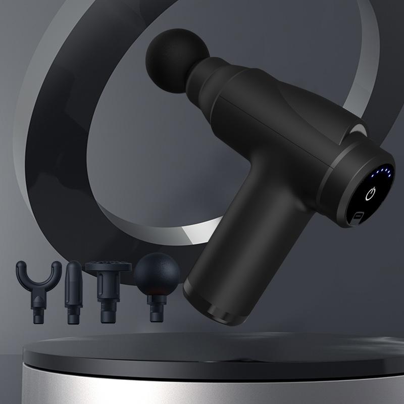 USB зарядный пистолет для фасциального массажа с ЖК-дисплеем и многоуровневой регулировкой, подходит для массажа всего тела