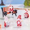 4Pcs Mini Gnome Ornaments Resin Tiny Home Gnomes Collectibles Miniature Gnome Figurines for DIY Craft Fairy Garden Party Favors Supplies