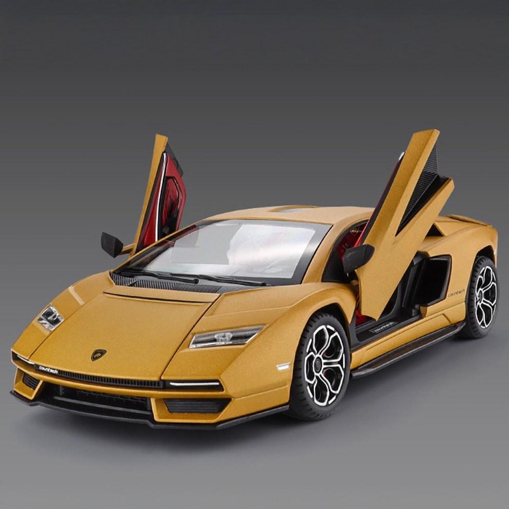 МояМашина 1:Металлическая литая модель автомобиля Lamborghini Countach LPI 800-4 в масштабе 1:24 - Красная Коллекционная Фигурка