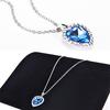Ocean Heart Pendant Necklace Women   Jewelry Accessories Gift