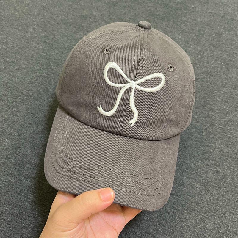 Fashion hat female ins sweet cute bow baseball cap four seasons sunshade cap