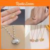 Vintage Inspired Shell Pendant Chain With Alloy Electroplating For Office Wear
