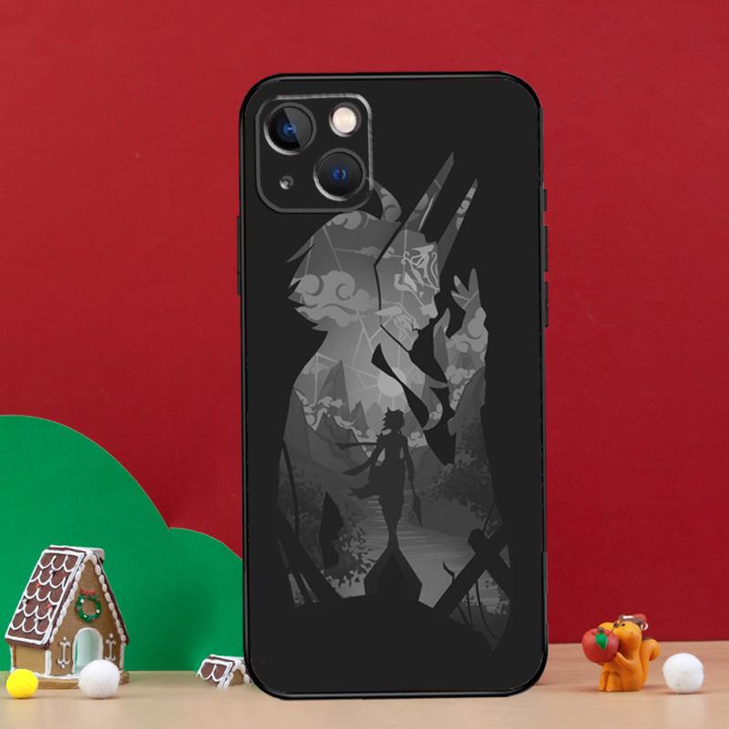 Чехол для телефона Genshin Impact Сяо Для iPhone 16 15 Pro 11 14 Pro Max 12 13 Mini XS X XR 16 Plus 16e Чехол Coque