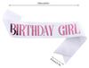 Новый блестящий тканевый ремень на плечо с блестками 'Birthday P' для именинницы  Легкий и регулируемый  Идеально подходит для праздничной церемонии