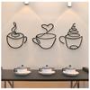 1Pc Creative Coffee Wall Hangings Coffee Shop Decorations Interior Wall Decorations Wall Hanging Iron Paintings