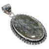 Lodolite Quartz Gemstone Handmade 925 Sterling Silver Jewelry Pendant 2.36" SU-10771