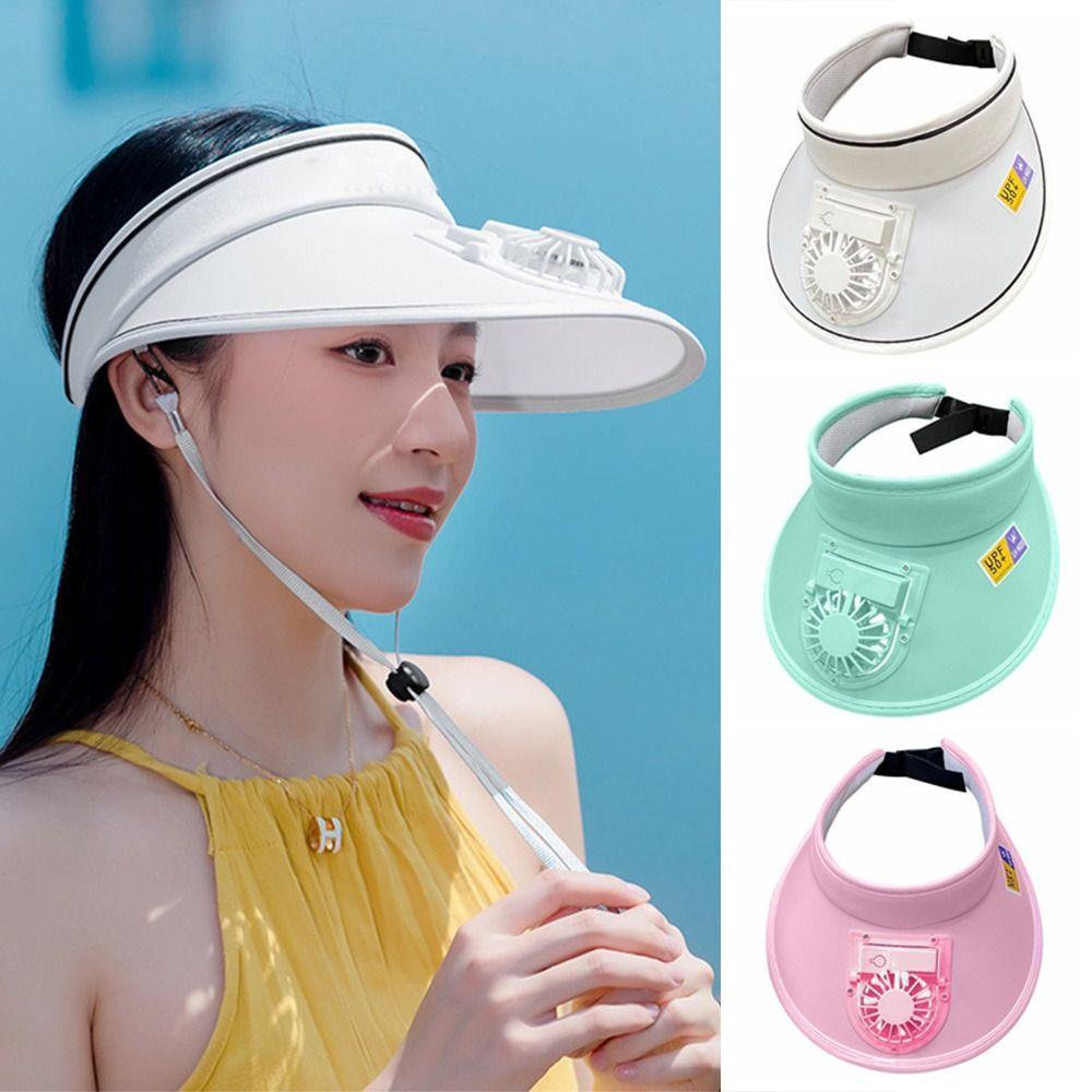 Уличная электрическая шляпа-вентилятор с USB-зарядкой, шляпа для защиты от солнца с широкими полями для мужчин и женщин