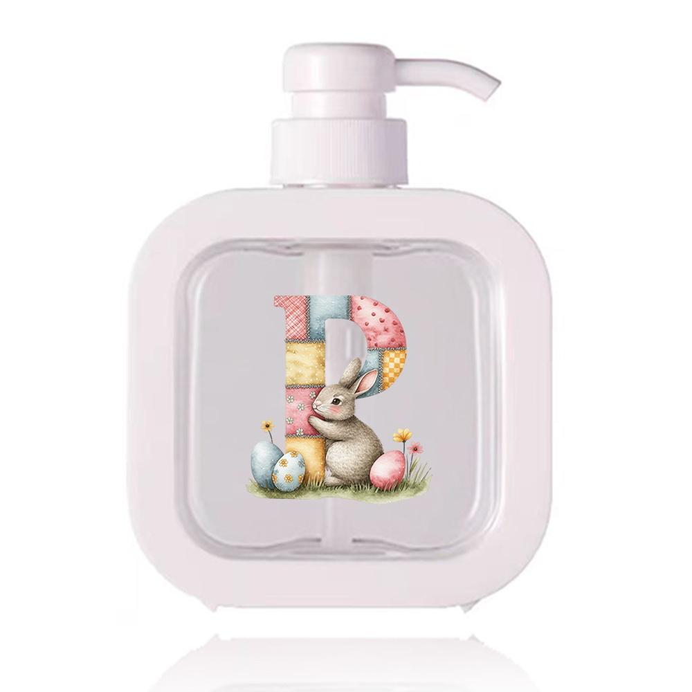 500ml Refillable Lotion Pump Bottle Empty Plastic Dispenser Leakproof Portable for Body Lotion Hand Wash Shower Gel Office Gift