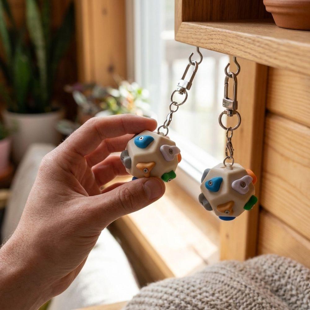 Detachable Boulder Dodecahedron Boulder Block Charm Travel Portable Ornament