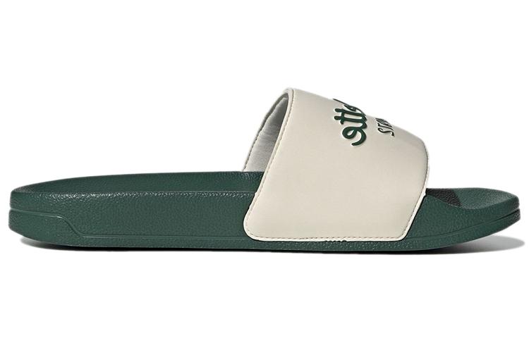 Шлепанцы Adilette Adidas 'Белый Коллегиальный Зеленый' GW8749
