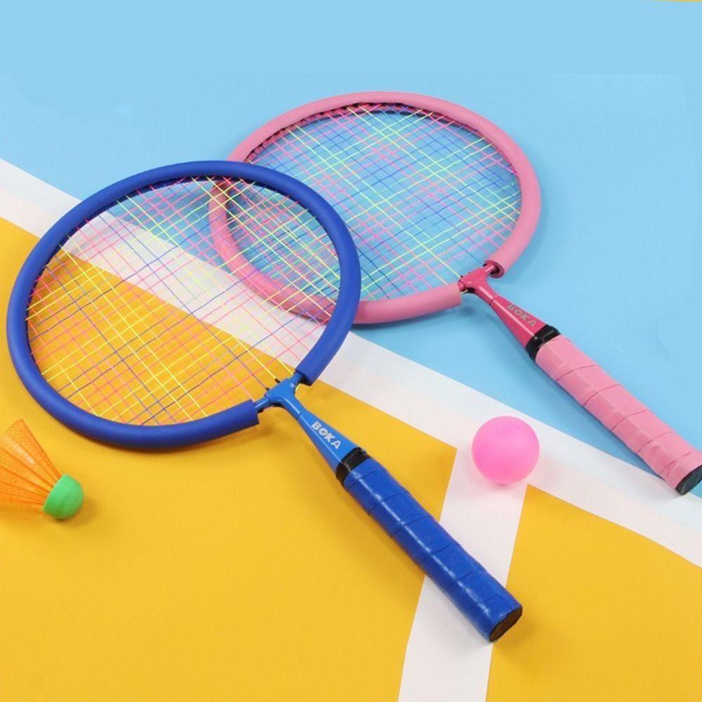 Shock Absorbing Children Badminton Racquets Lightweight Badminton Racket Set Tennis Equipment