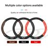 ABCDEG1 Carbon fiber Nappa Leather Car Steering Wheel Cover Accessories For Kia K5 Sportage Picanto Xceed Rio Cerato Soul Carens Seltos