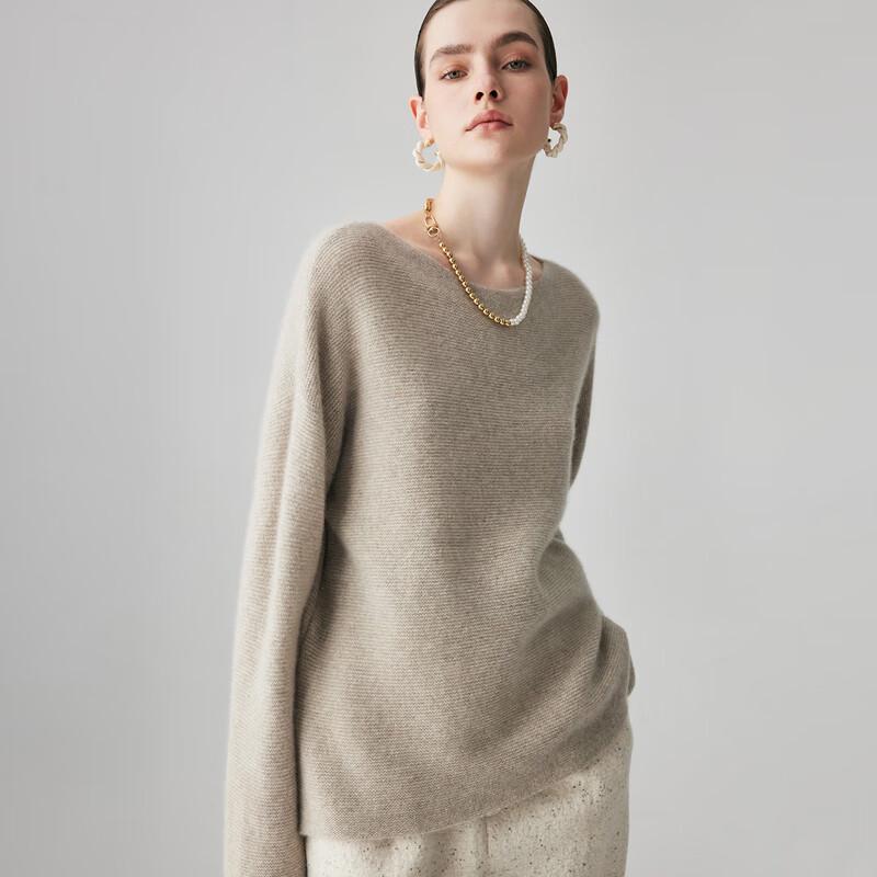 Paro Women's 100% Cashmere Chunky Knit Round Neck Sweater