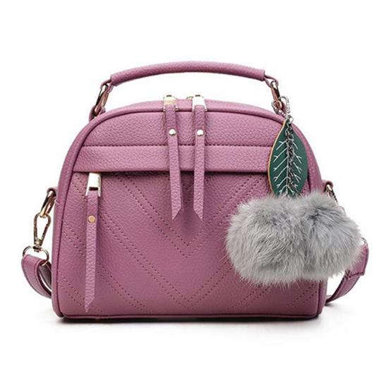 Кожаные сумки с верхней ручкой Женские сумки через плечо Hair Ball